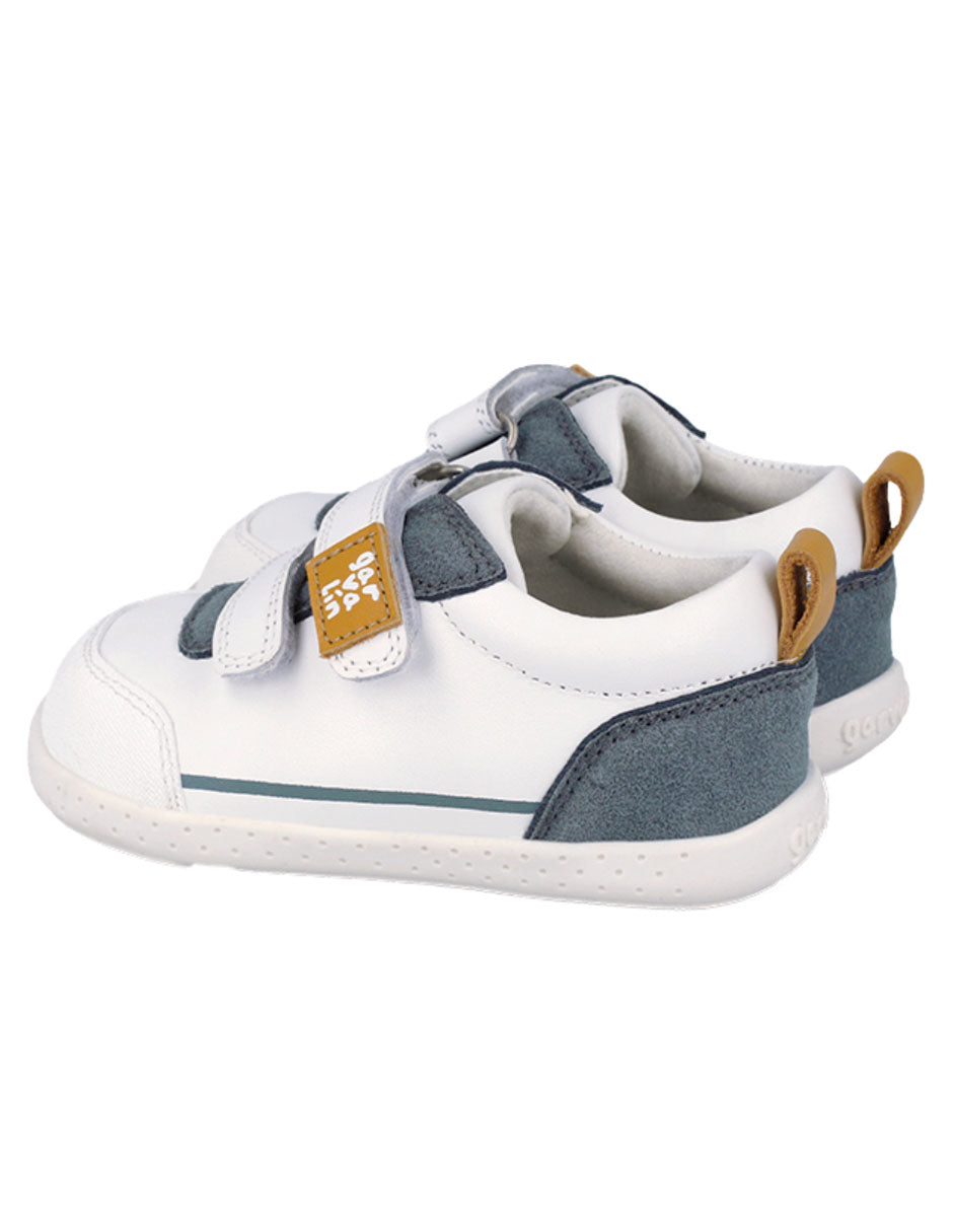 Zapato Barefoot Garvalin Dos Velcros Rosas para Niña