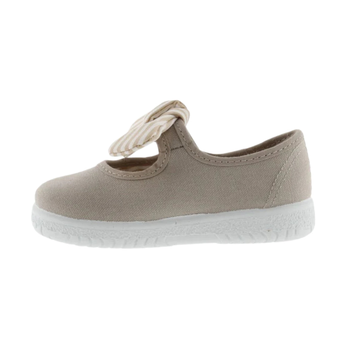 Zapato de Lona para Niña con Pañuelo de Rayas – VICTORIA