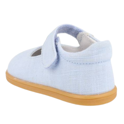 Zapato Barefoot Blanditos MJ Con Velcro Azules para Bebé