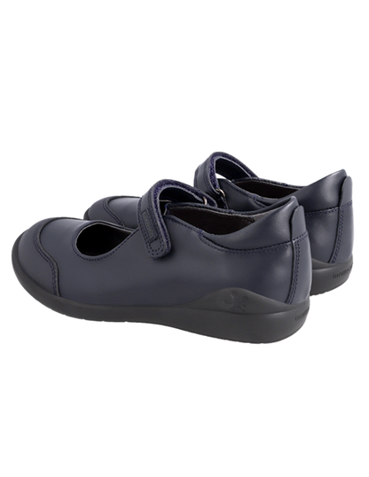 Zapato Biomecanics Escolar Piel Puntera Marino para Niña