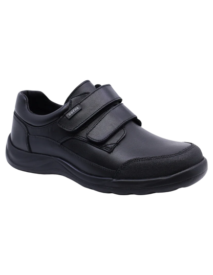 Zapato Coqueta Escolar Dos Velcros Puntera Negros para Niño