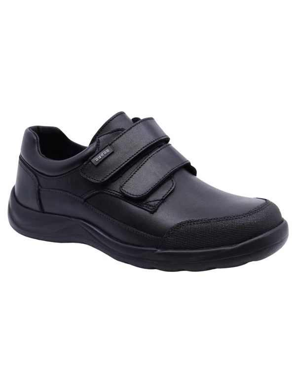 Zapato Coqueta Escolar Dos Velcros Puntera Negros para Niño