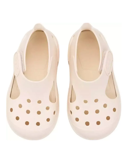 Sandalia Igor Sport Con Velcro Marfil para Niña