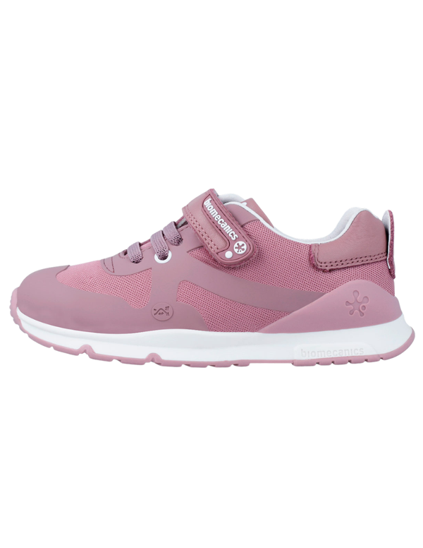 Zapato Deportivo Biomecanics Malva con Velcro/Resorte para Niña