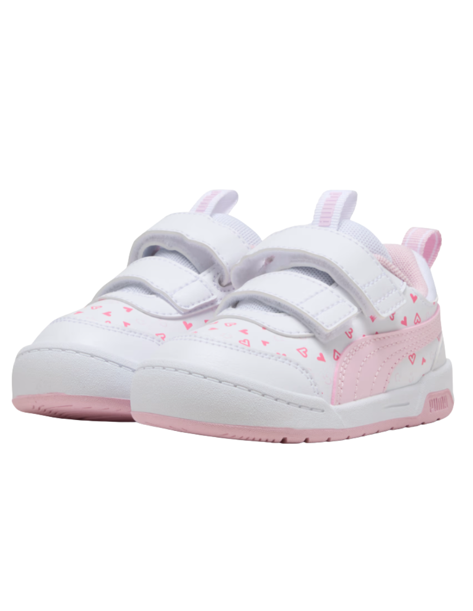 Tenis Puma Multiflex 2 Hearty V Inf Blancos para Niña