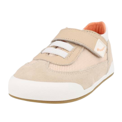 Zapato Barefoot Blanditos Agujeta Resorte Beige para Niño