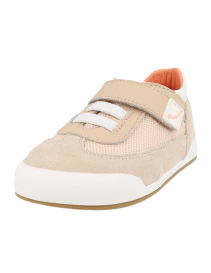 Zapato Blanditos Barefoot Agujeta Resorte Beige para Niño