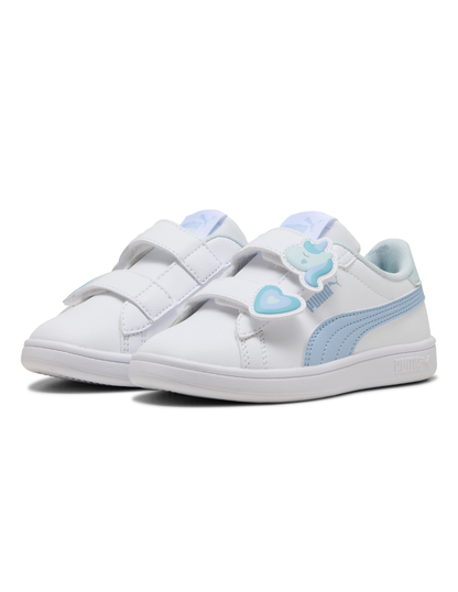 Tenis Niña Puma Smash 3.0 Badges V Ps Blanco -Puma