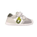 Zapato Niño Doble Velcro Verde y Gris -BIOMECANICS