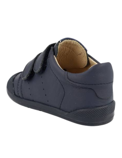 Zapato Blanditos Barefoot Dos Velcros Marino para Niño
