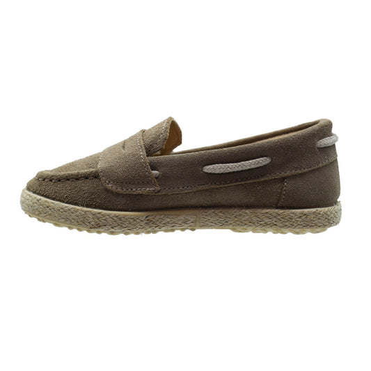 MOCASIN NIÑO BEIGE ANTIFAZ SERRAJE -PEKIS