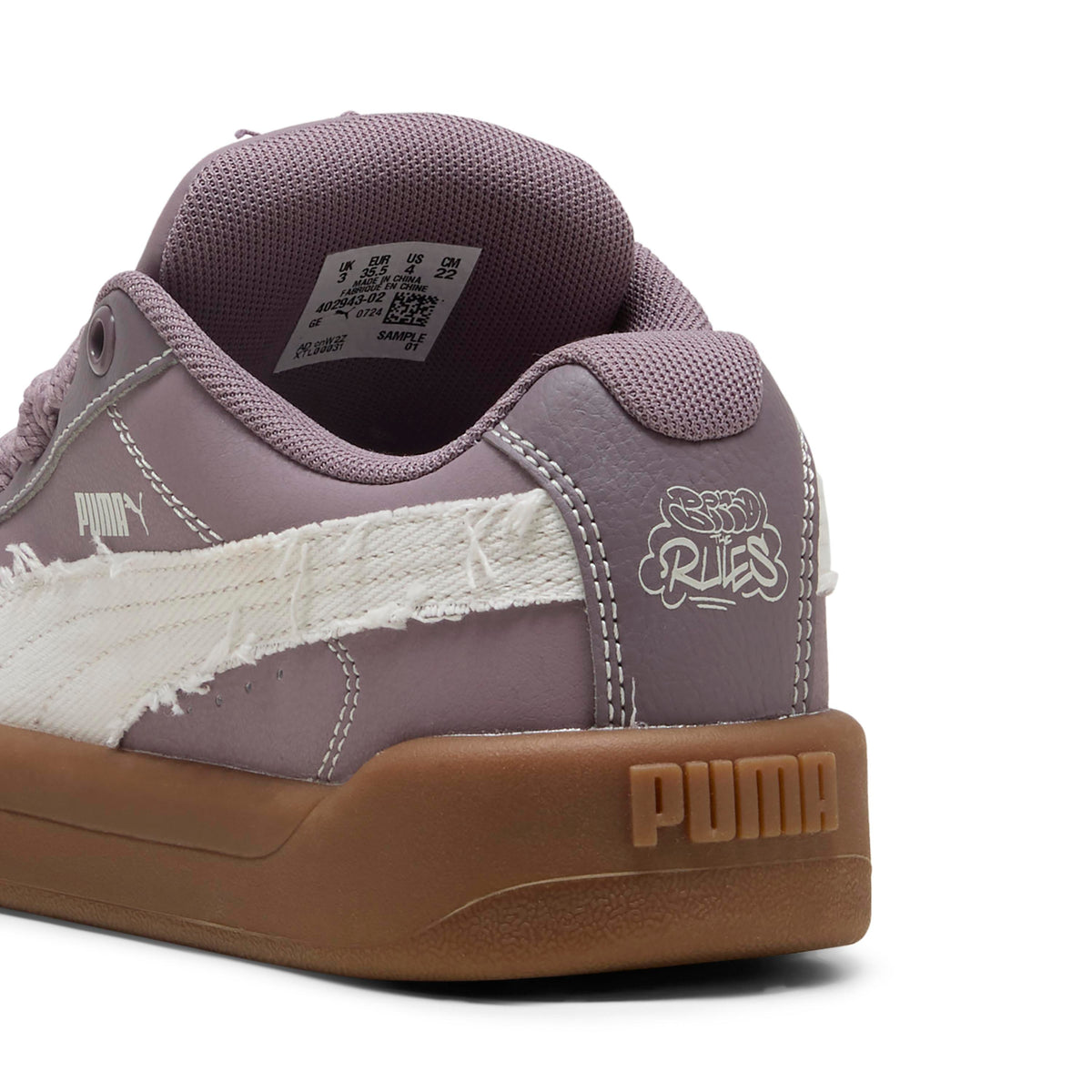 Tenis Puma Park Lifestyle Easy Mid 90S JR Grises para Niña