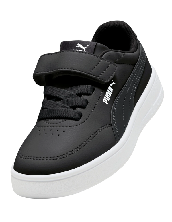 Tenis Puma Court Classic Clean Ac+ Ps Negros para Niño