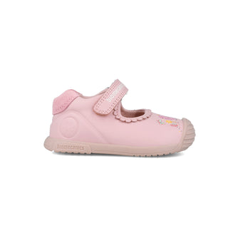 Zapato Niña Mercedes Rosa con Velcro - BIOMECANICS
