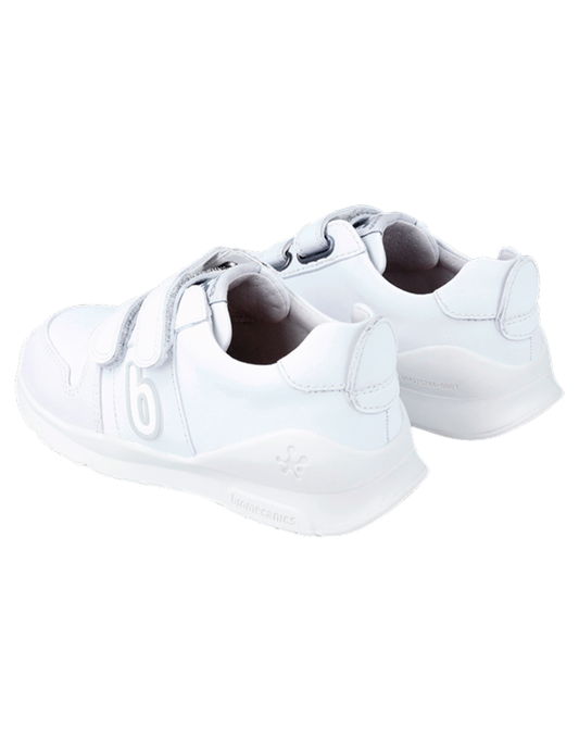 Zapato Deportivo Biomecanics Blanco Con Dos Velcros Unisex