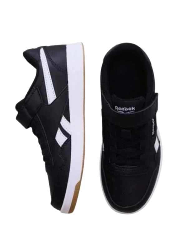 Tenis Reebok Court Advance Elastic & Top Strap Negros para Niño