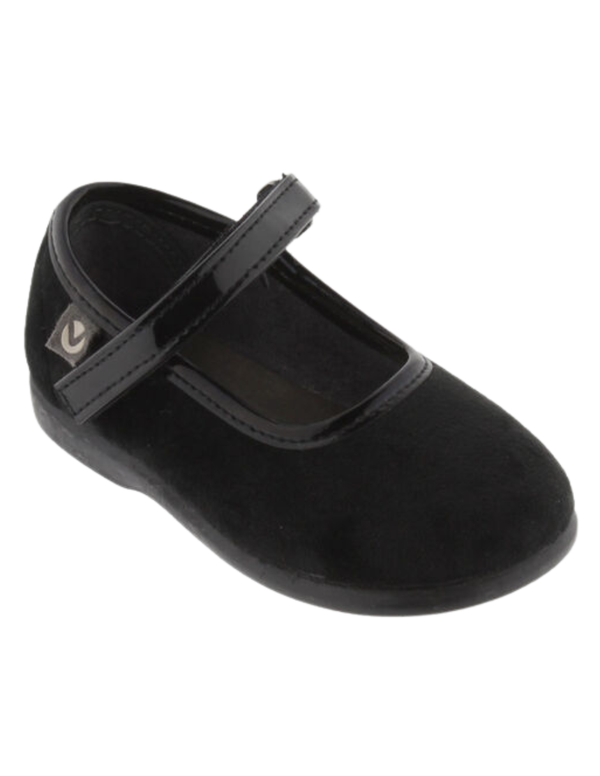 Merceditas Victoria Negras con Velcro para Niña