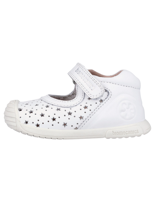 Zapato Biomecanics Blanco Calado de Mercedes para Bebe
