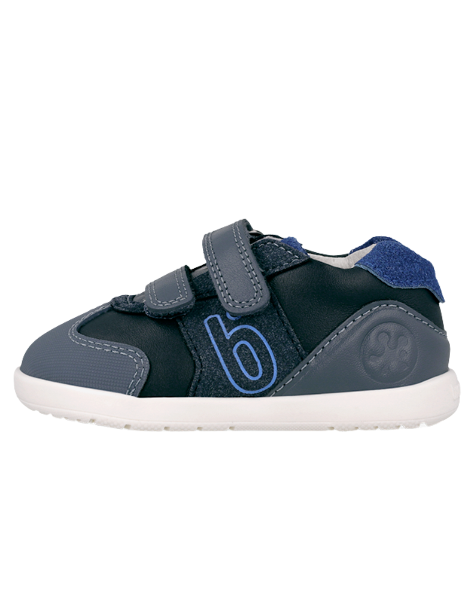 Zapato Biomecanics Wider Doble B Con Velcro Azules para Niño