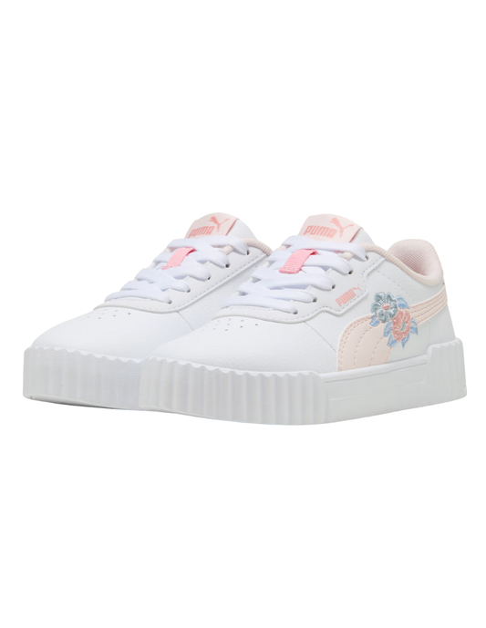 Tenis Puma Carina 3 Floral Ps Blancos para Niña