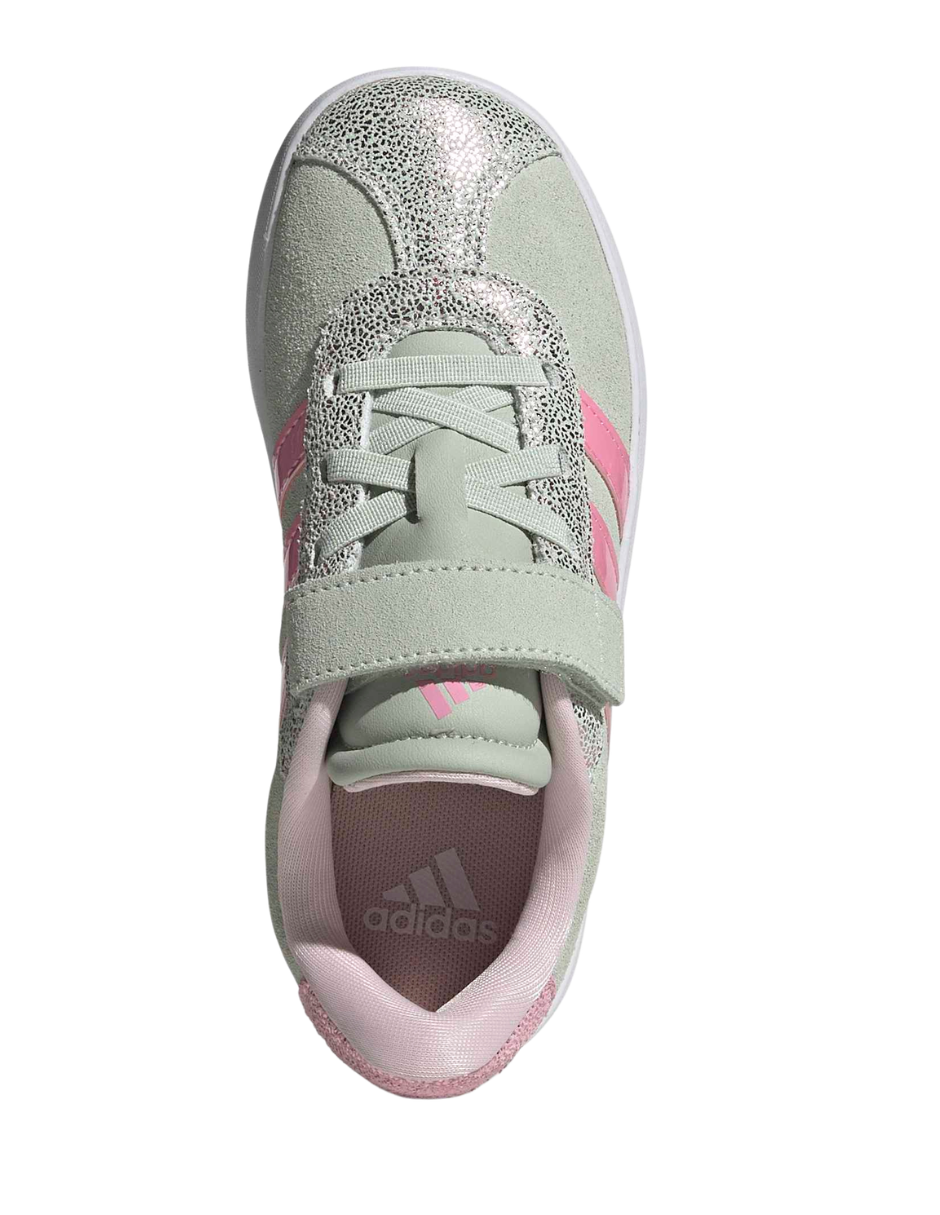 Tenis Adidas VL Court 3.0 EL C Verdes para Niña