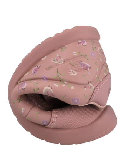 Zapato Barefoot Biomecanics Rosa con Flores para Bebe