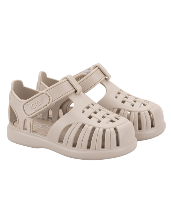 Sandalia Igor Croco Con Velcro Matchas para Niño