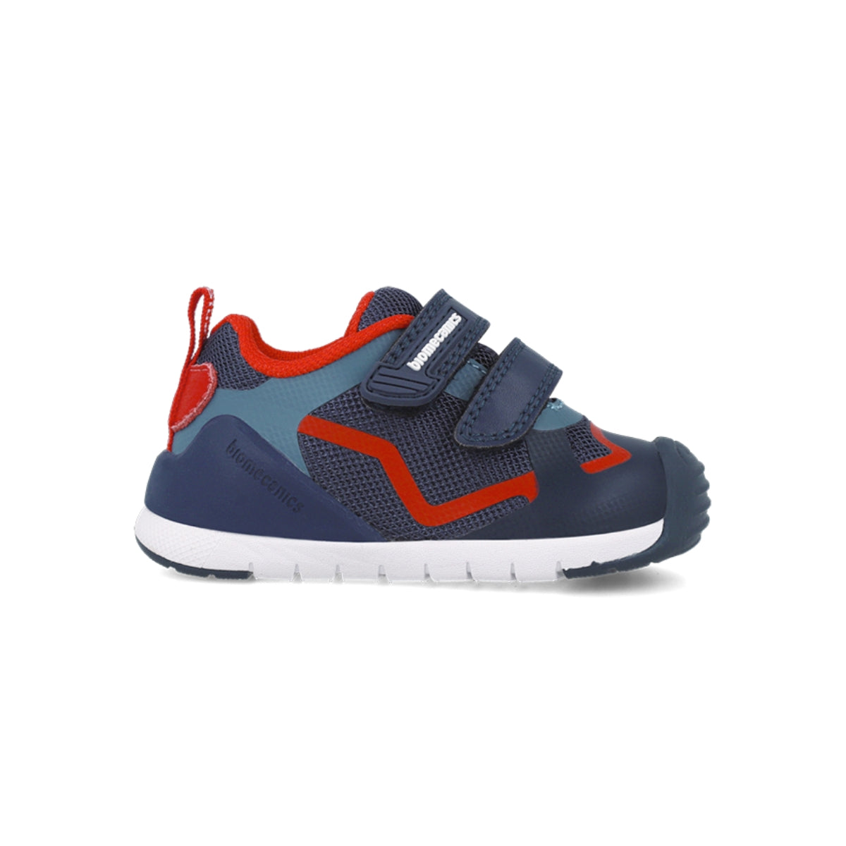 Zapato Niño Rejilla Azul con Doble Velcro - Biomecanics