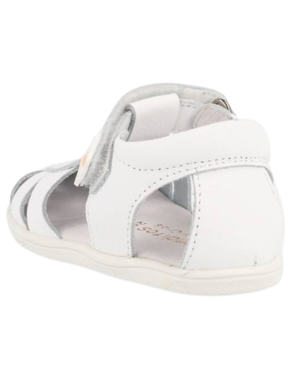 Sandalia Barefoot Blanditos Tiras Blancos para Bebé (Unisex)