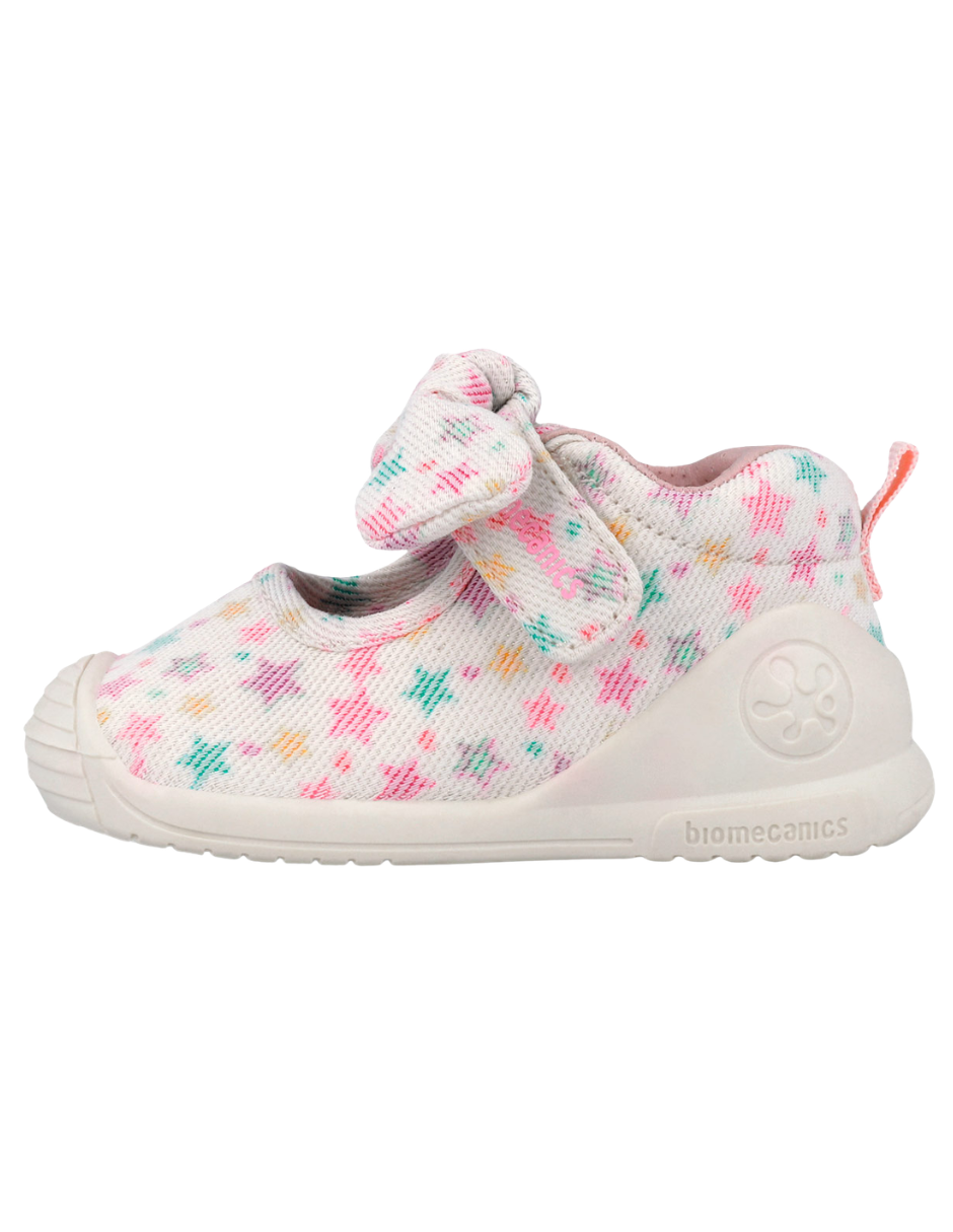 Zapato Biomecanics Blanco Estampada de Mercedes para Bebe