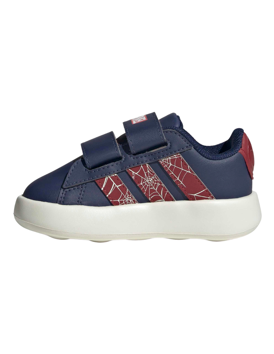 Tenis Adidas Grand Court Spider-Man Cf I Azul Para Niño