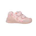 Zapato Niña Piel Rosa con Doble Velcro - BIOMECANICS