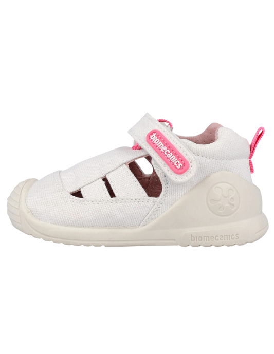 Sandalia Biomecanics Blanco Pique para Bebe