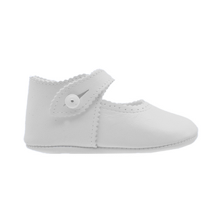 Zapato Bebe Boton Piel - Pekis