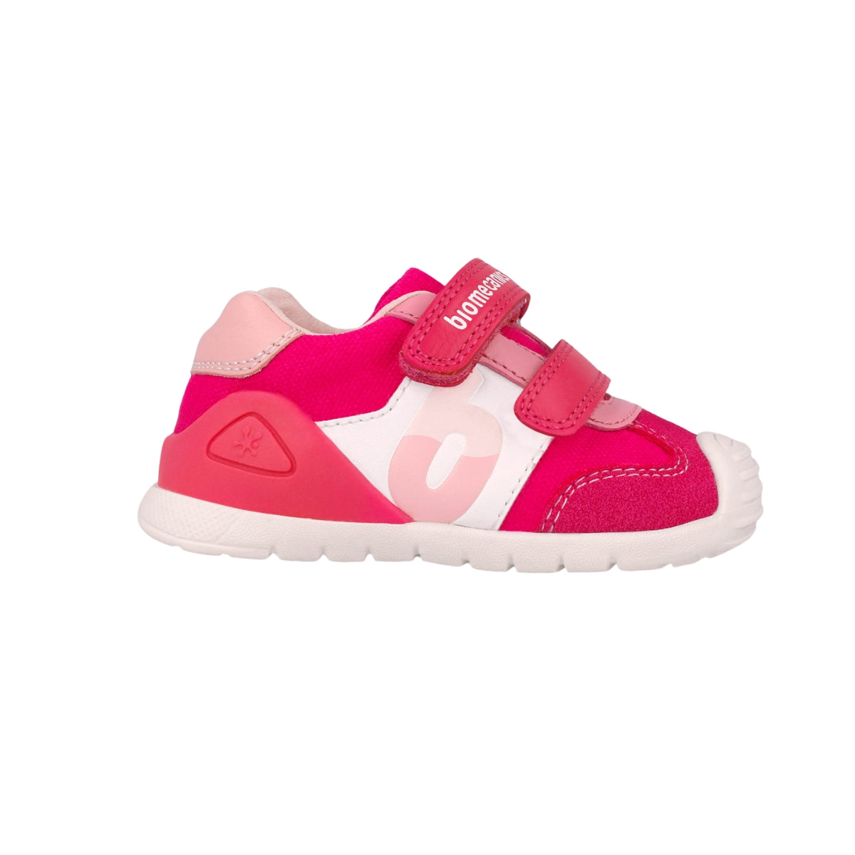 Zapato Niña Rosa con Doble Velcro - BIOMECANICS