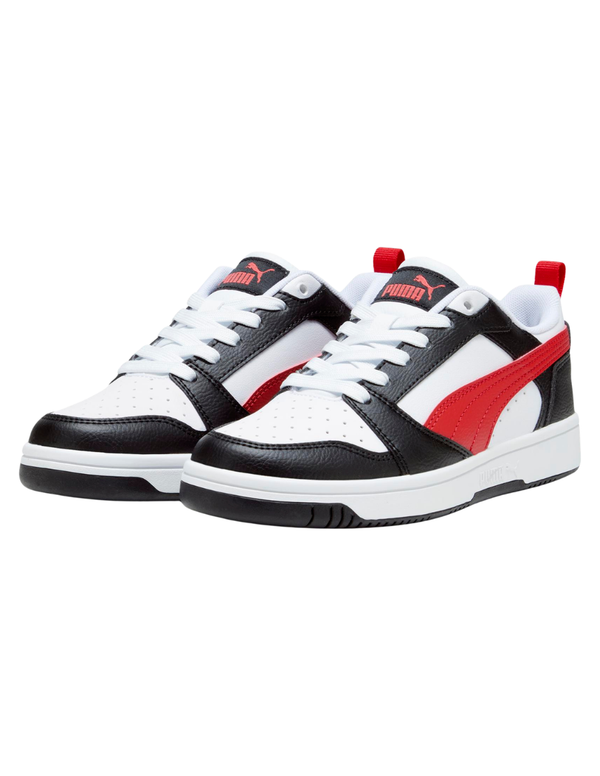 Tenis Puma Rebound V6 LO JR Blancos para Niño