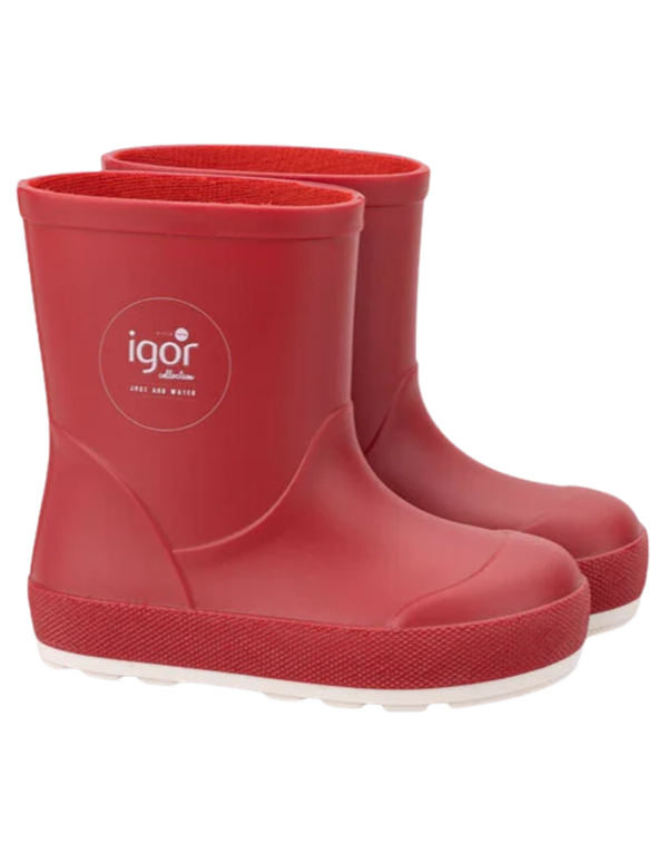 Bota Baja De Lluvia Igor Roja Unisex