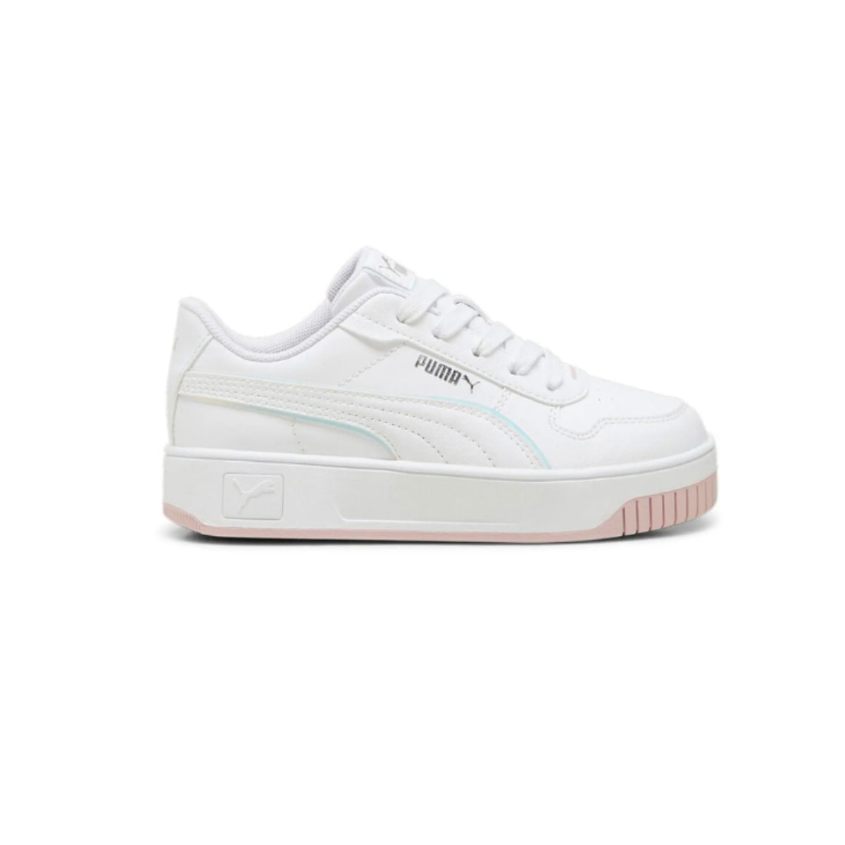 Tenis Niña Carina Street Holo 2.0 Blanco-Rosa – PUMA