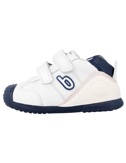 Zapato Basico Biomecanics Blanco-Azul para Bebe