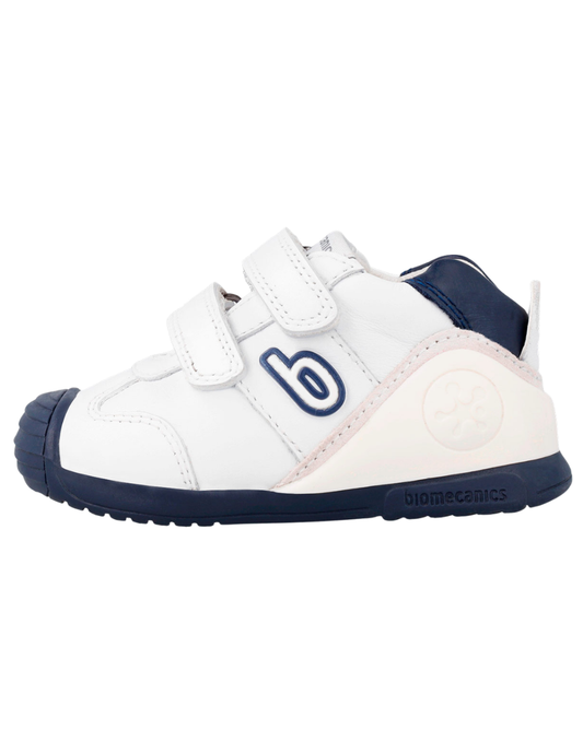 Zapato Basico Biomecanics Blanco-Azul para Bebe