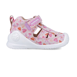 Sandalia Niña Velcro Pique Floral - BIOMECANICS