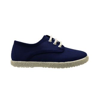 ZAPATO NIÑO MARINO LONA CORDONES/YUTE -PEKIS