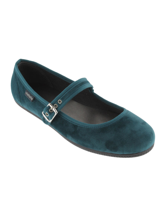 Balerina Victoria Royal Terciopelo con Hebilla para Niña