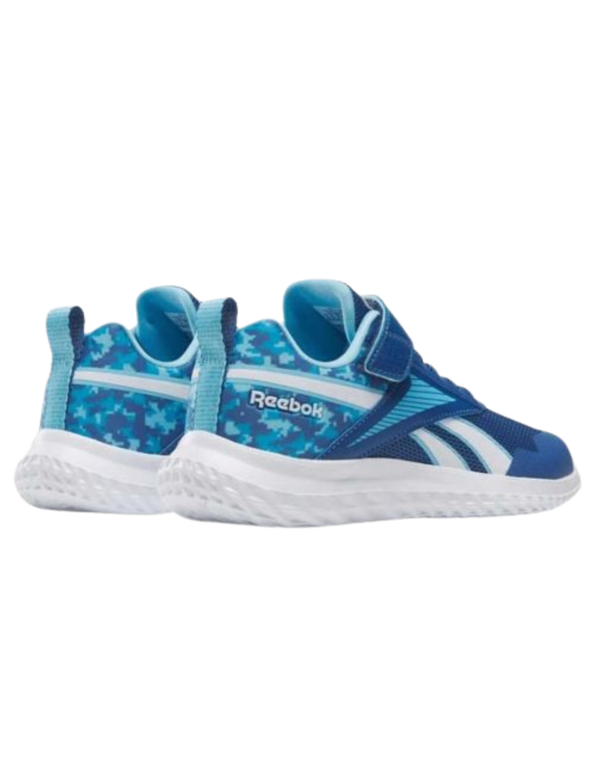 Tenis Reebok Rush Runner 5 Elastic Lace & Top Strap Azules para Niño