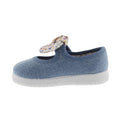Zapato Lona Niña Jeans con Pañuelo de Flores- VICTORIA