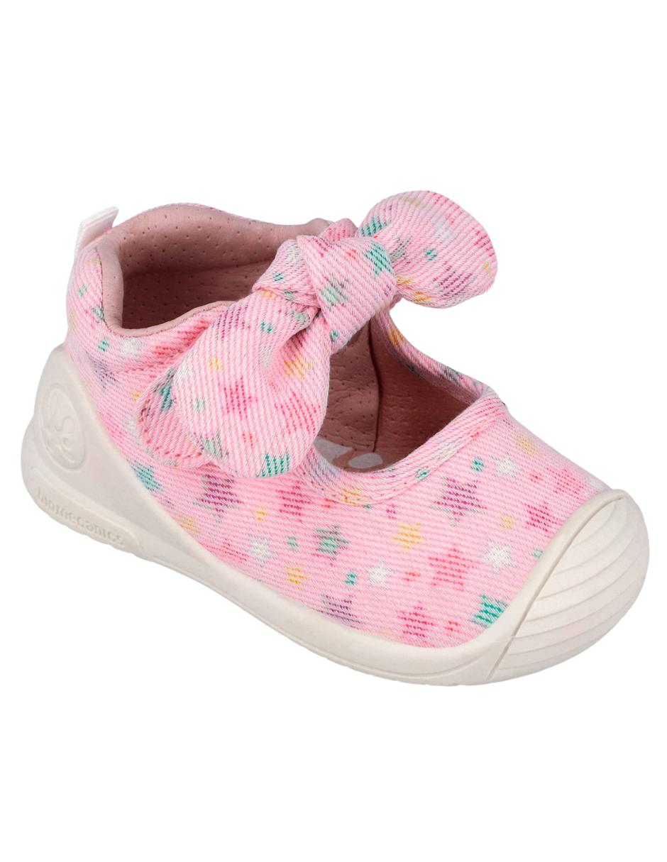 Zapato Biomecanics Rosa Estampada de Mercedes para Bebe