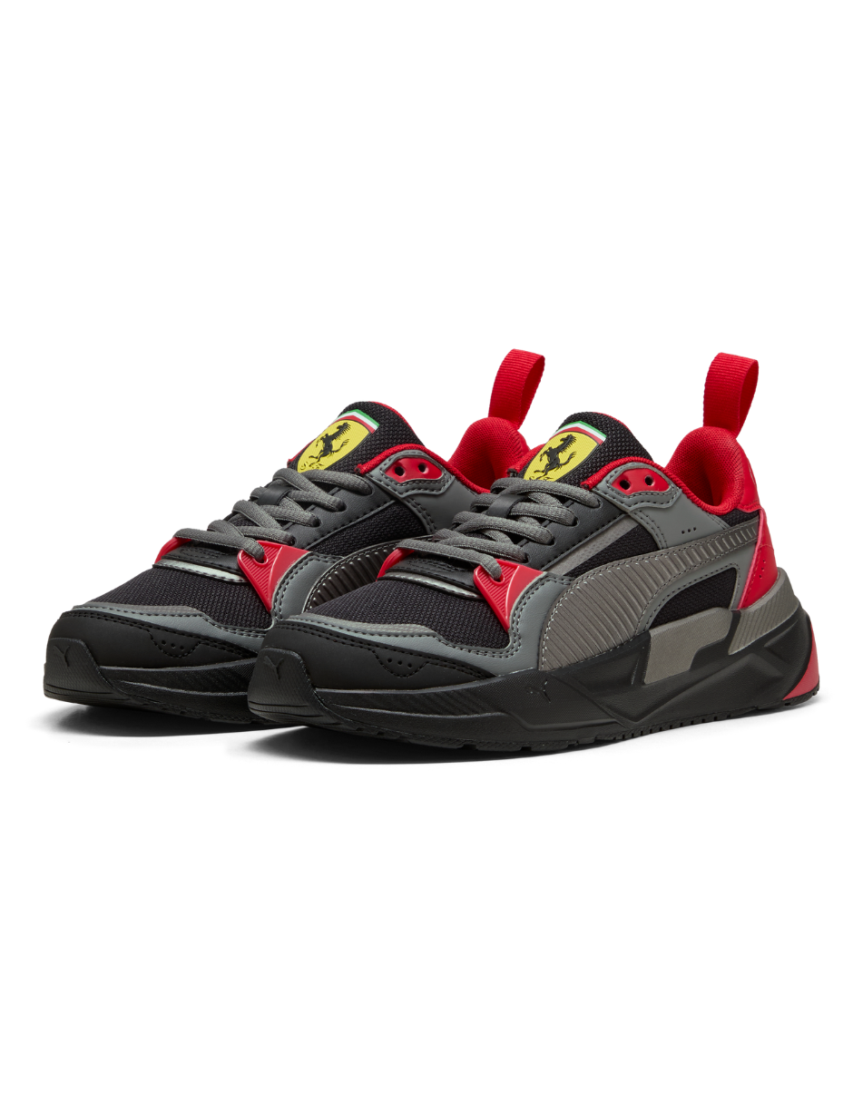 Tenis Puma Ferrari Trinity 2 Jr Negro para Niño