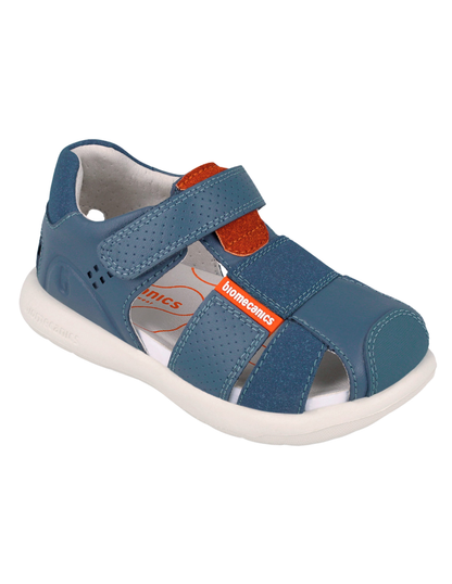 Sandalia Biomecanics Petrol con Puntera para Niño