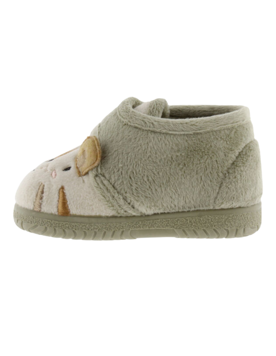 Pantufla Victoria Safari diseño Raton con Velcro para Niño