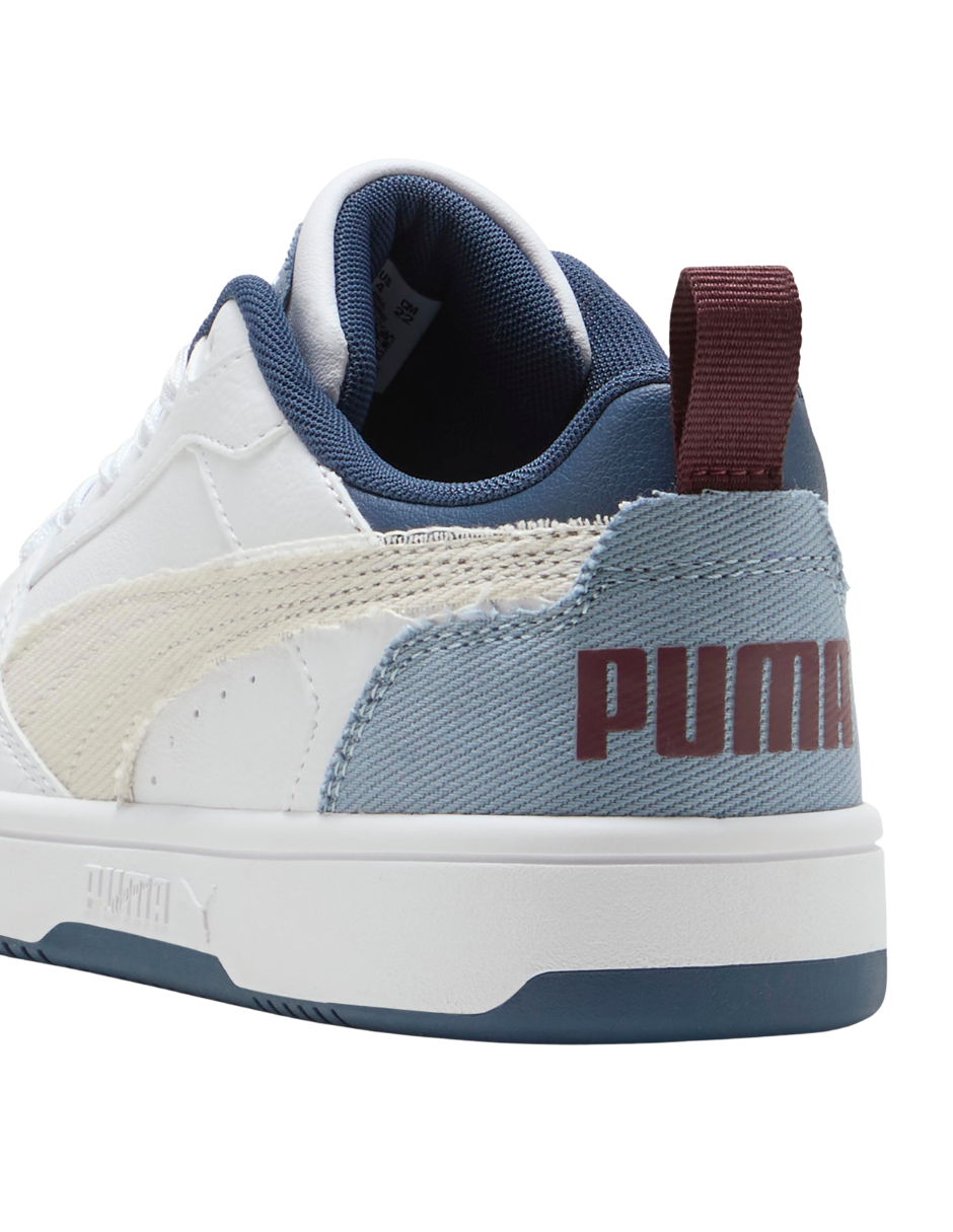 Tenis Puma Rebound V6 LO Mid 90S JR Blancos para Niño